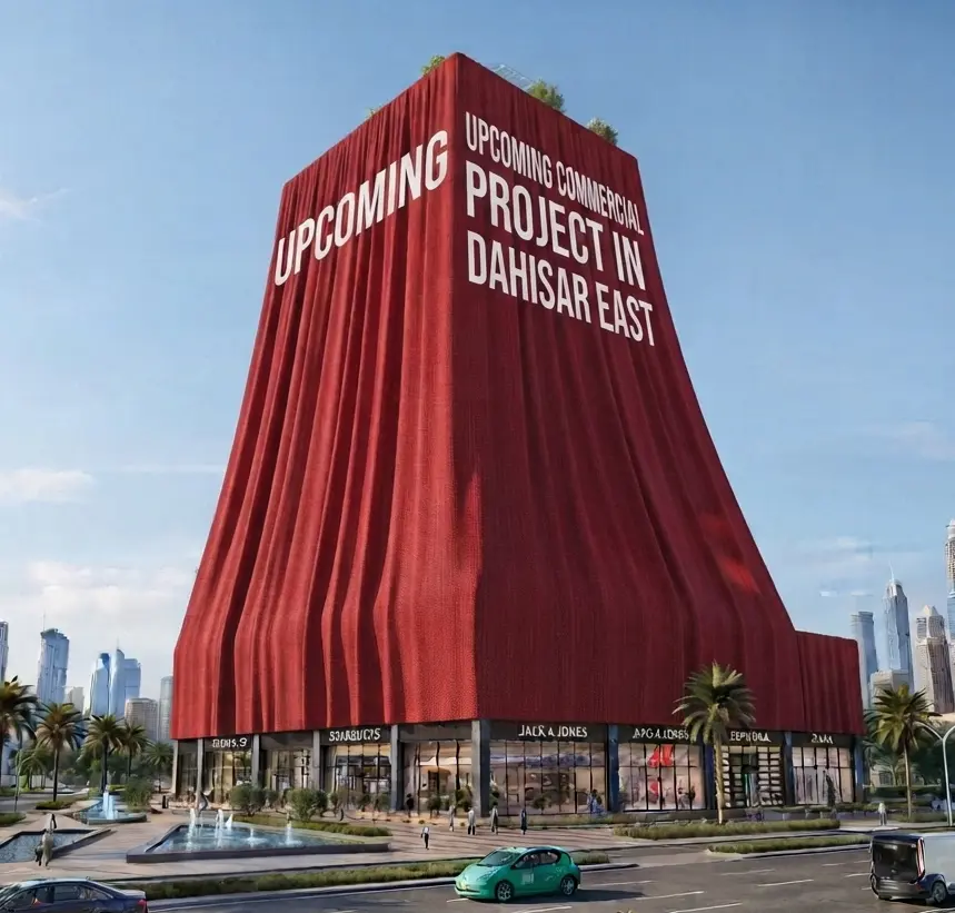 G+35 Storey commercial tower architecture on Western Express Highway Dahisar East